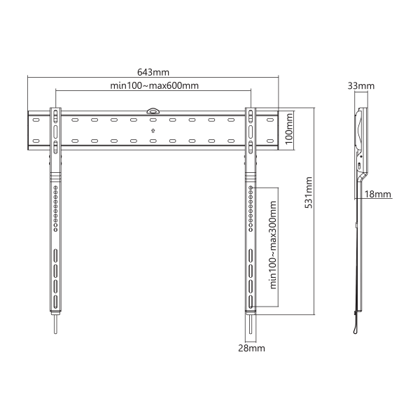 ZIDNI STALAK SBOX PLB-7036F - Slika 10