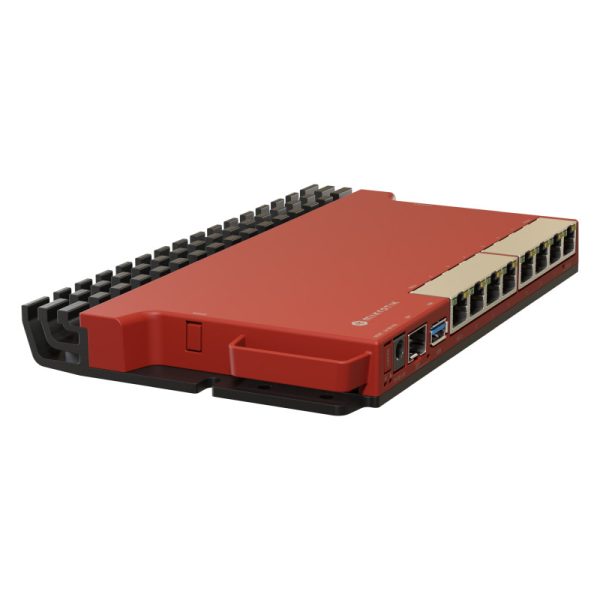 Mikrotik RouterBOARD L009UiGS-RM, 800MHz CPU, 512MB RAM, 8×G-LAN, 1×2.5G SFP, USB, desktop/1U rackmount kućište, PSU, K-79 rackmount kit, RouterOS L5 - Slika 3