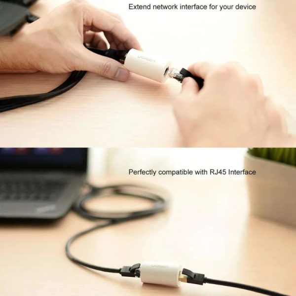 UGREEN zaštitni adapter protiv udara groma, RJ45, crni - Slika 3