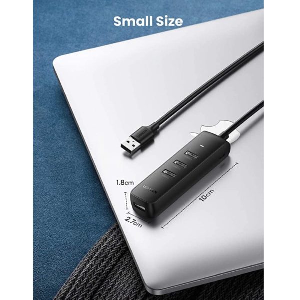 UGREEN 4-portni USB-A HUB 4xUSB-A 3.0, 1.0m, crni - Slika 2