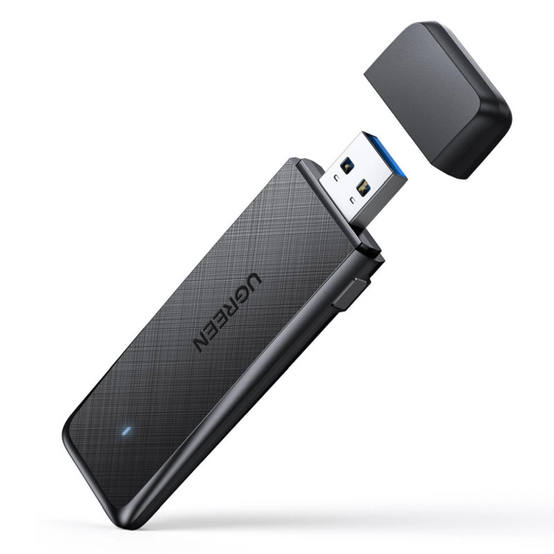 UGREEN AC1300 Bežični mrežni adapter, USB 3.0, Dual band, crni