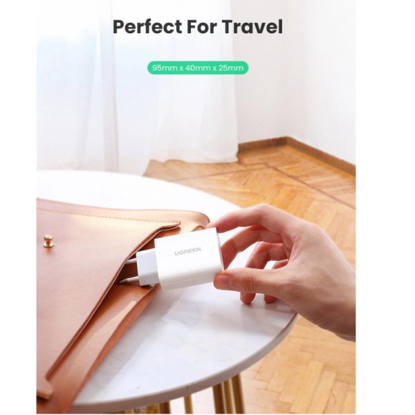 UGREEN zidni punjač 30W, USB-C, PD3.0/QC4.0+, bijeli - Slika 7