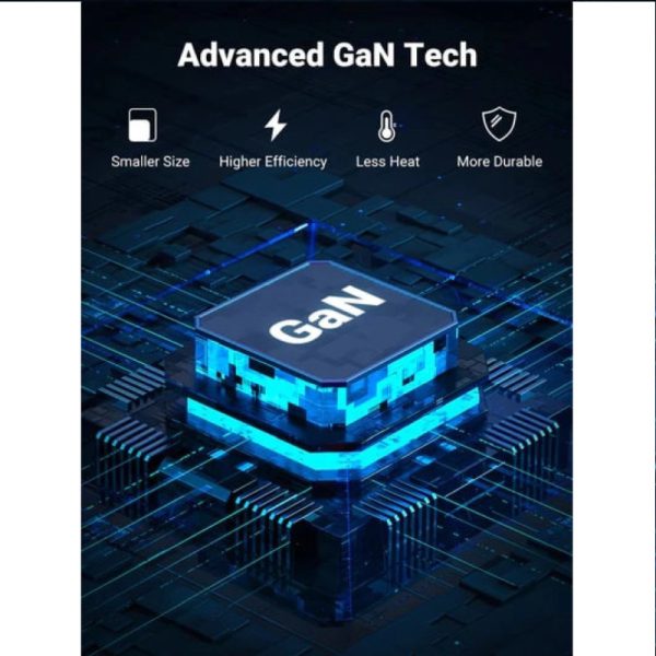 UGREEN GaN Tech zidni punjač 65W, 1×USB-A/3×USB-C, PD3.0/QC4.0+, crni - Slika 4