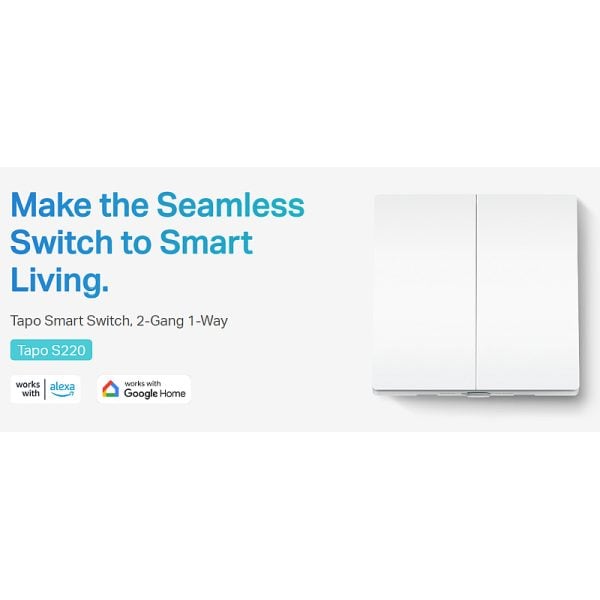 TP-Link Tapo Smart zidni prekidač za svijetlo, dva prekidača, glasovna kontrola (Alexa & Google Assistant) - Slika 2