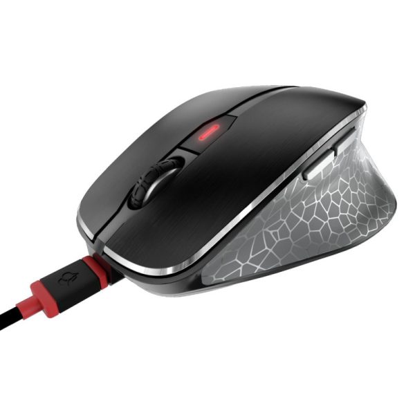 Cherry MW 8C Ergo bežični/BT optički miš, AES-128, USB, crni - Slika 2