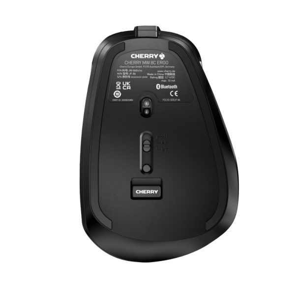 Cherry MW 8C Ergo bežični/BT optički miš, AES-128, USB, crni - Slika 4