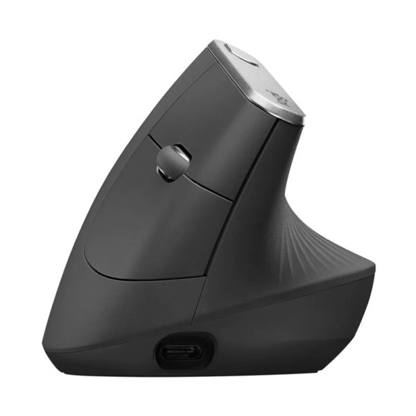 Logitech MX Vertical Advanced vertikalni ergonomski bežični optički miš, za dešnjake, USB, grafit (910-005448) - Slika 3