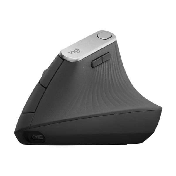 Logitech MX Vertical Advanced vertikalni ergonomski bežični optički miš, za dešnjake, USB, grafit (910-005448) - Slika 4