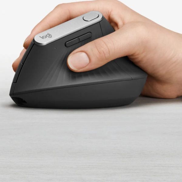 Logitech MX Vertical Advanced vertikalni ergonomski bežični optički miš, za dešnjake, USB, grafit (910-005448) - Slika 6