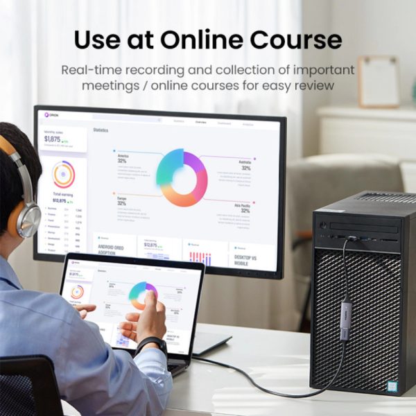 UGREEN adapter USB-C/A na HDMI Video capture card - Slika 5