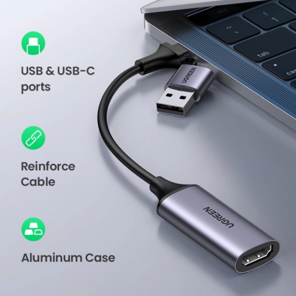 UGREEN adapter USB-C/A na HDMI Video capture card - Slika 8