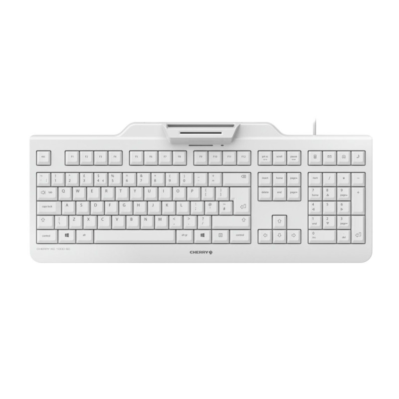 Cherry KC 1000SC tipkovnica sa čitačem Smart kartica, USB, bijela