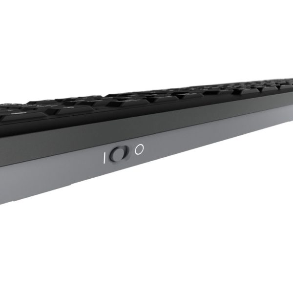 Cherry Stream tiha bežična tipkovnica, crna - Slika 2