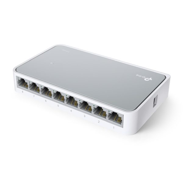 TP-Link 8-port mini Desktop preklopnik (Switch), 8×10/100M RJ45 ports, plastično kućište - Slika 2