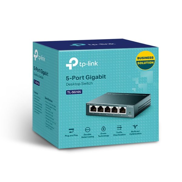 TP-Link 5-port Gigabit Desktop preklopnik (Switch), 5×10/100/1000M RJ45 ports, metalno kućište - Slika 8