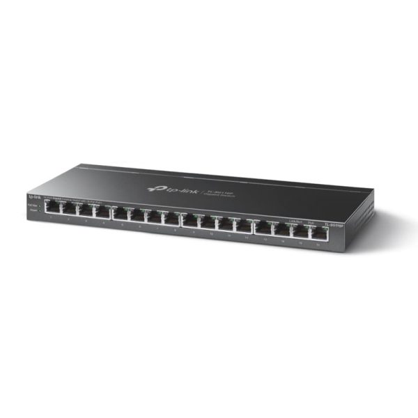 TP-Link 16-port Gigabit PoE+ preklopnik (Switch), 16×G-LAN PoE+, 802.3af/at (120W) - Slika 2