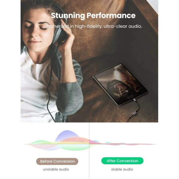 UGREEN adapter USB-C na 3.5mm, 10cm - Slika 6