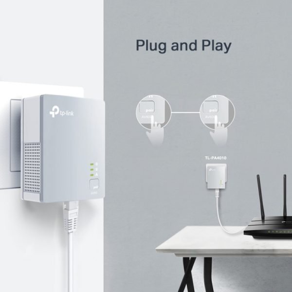 TP-Link Nano Powerline mrežni adapter 600Mbps, Homeplug AV (duplo pakiranje) - Slika 4