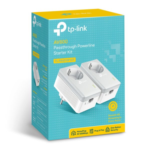 TP-Link AV600 Powerline mrežni adapter, 600Mbps, 1× mrežni ulaz, dodatna strujna utičnica, HomePlug AV (duplo pakiranje) - Slika 5