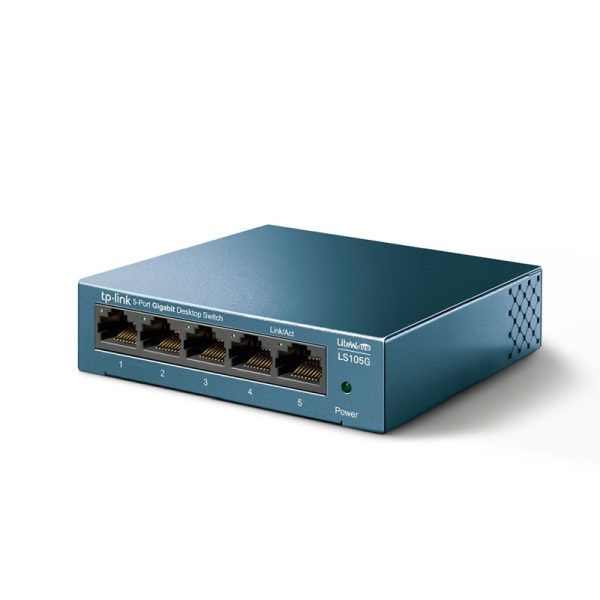 TP-Link LiteWave 5-Port Gigabit Desktop preklopnik (Switch), 5×10/100/1000 RJ45 Ports, metalno kućište - Slika 2