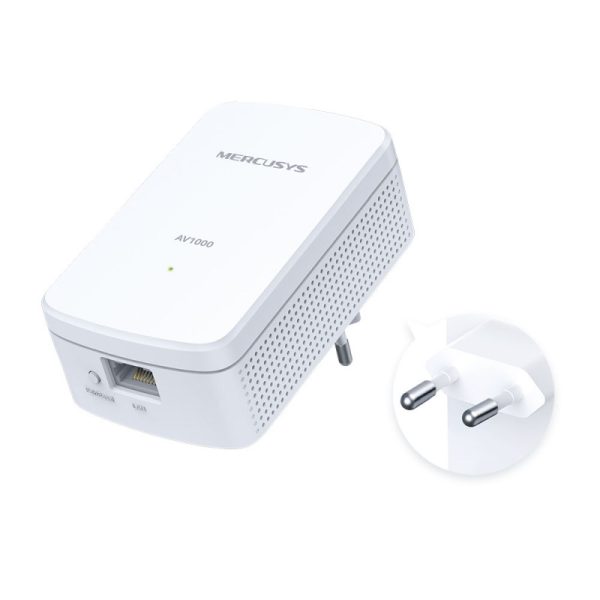 Mercusys AV1000 Powerline Gigabit mrežni adapter, 1000Mbps, HomePlug AV2 (duplo pakiranje) - Slika 2