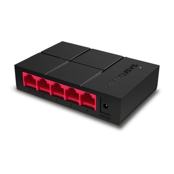 Mercusys 5-port Gigabit mini Desktop preklopnik (Switch), 5×10/100/1000M RJ45 ports, plastično kućište - Slika 2