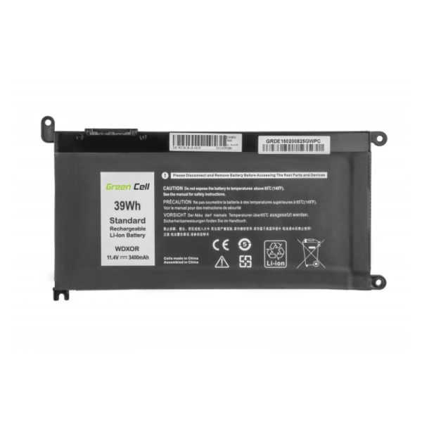 Green Cell (DE150) 3400 mAh,11.4V baterija za Dell Inspiron 13 5368 5378 5379 14 5482 15 5565 5567 5568 5570 5578 5579 7560 7570 17 5770 - Slika 2