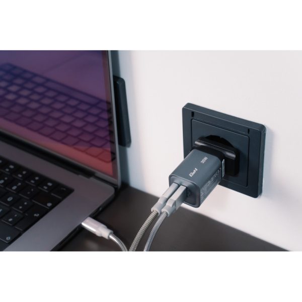 Verbatim GNC-35 GaN zidni punjač 35W, 1×USB-C PD 35W / 1×USB-A QC3.0 - Slika 5