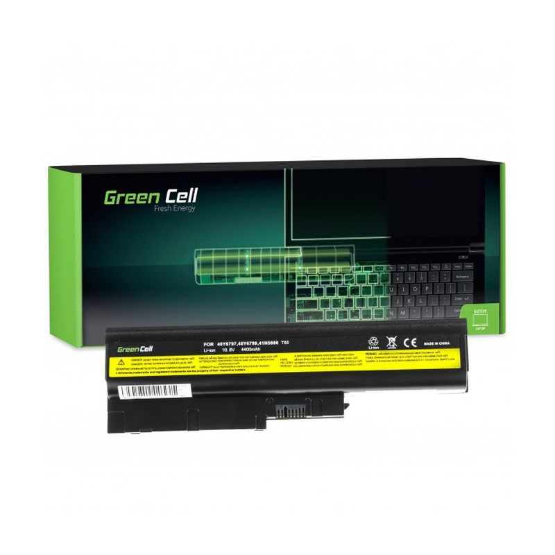Green Cell (LE01) baterija 4400 mAh,10.8V (11.1V) 42T4504 42T4513 za IBM Lenovo ThinkPad T60 T61 R60 R61