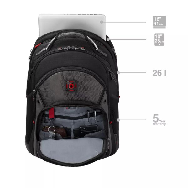 Wenger ruksak Synergy za prijenosnike do 16", crno/sivi - Slika 5