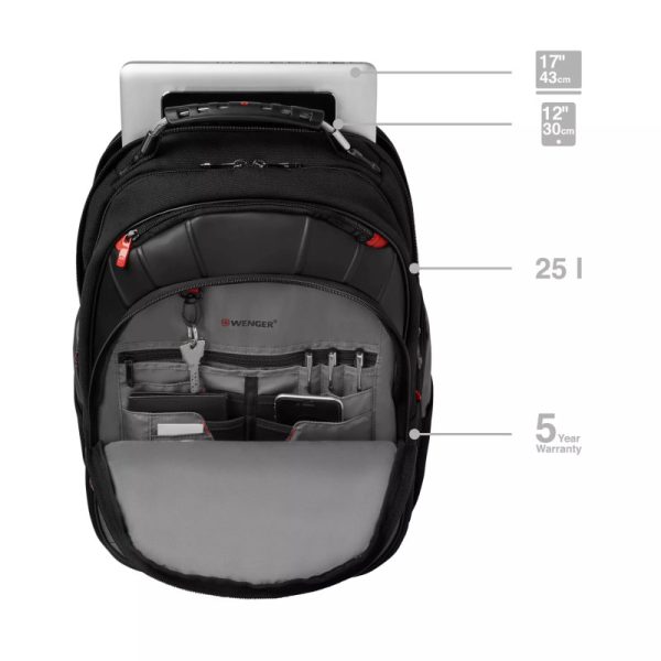 Wenger ruksak Pegasus za prijenosnike do 17", crno-sivi - Slika 7