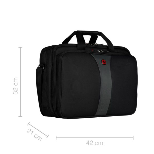 Wenger torba Legacy Triple za prijenosnike do 17", crna - Slika 5
