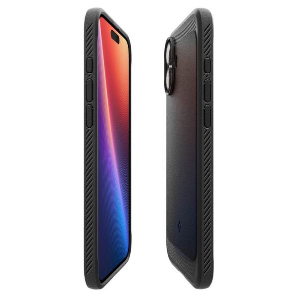 Spigen Rugged Armor MagSafe, matte black - iPhone 16 Plus (ACS08087) - Slika 3