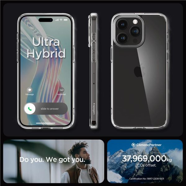 Spigen Crystal Hybrid, zaštitna maska za telefon, prozirna - iPhone 15 Pro Max (ACS06446) - Slika 6