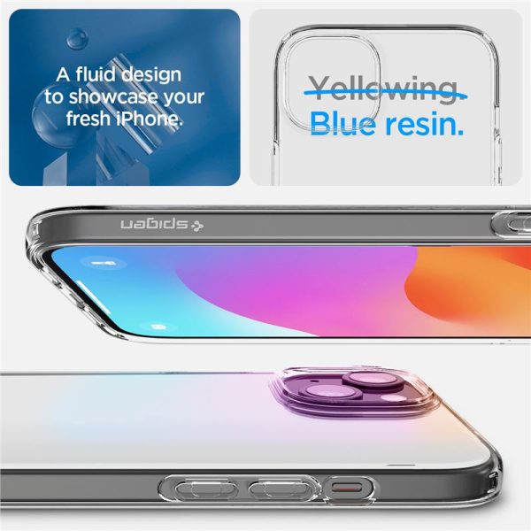 Spigen Liquid Crystal, zaštitna maska za telefon, prozirna - iPhone 15 Plus (ACS06647) - Slika 3