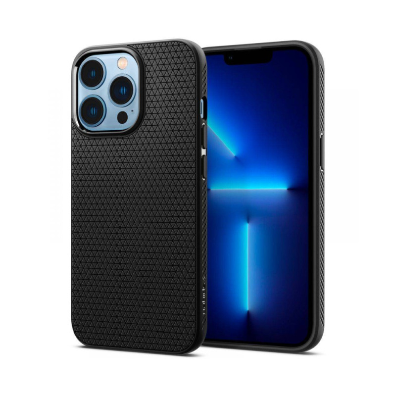 Spigen Liquid Air, zaštitna maska za telefon, mat crna - iPhone 15 Plus (ACS06650)