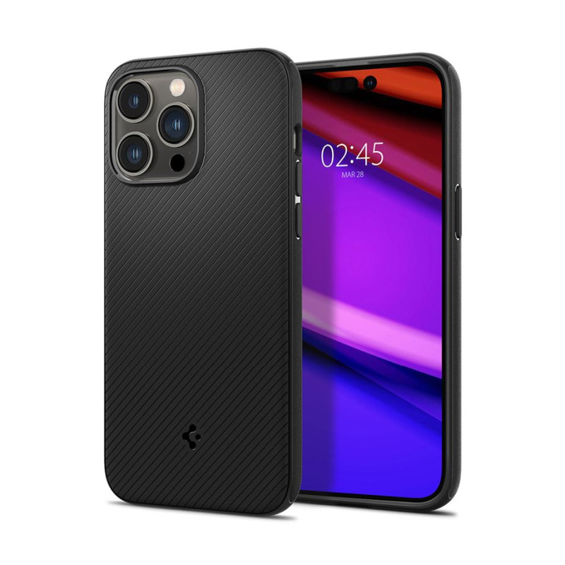 Spigen Mag Armor MagSafe, zaštitna maska za telefon, mat crna - iPhone 14 Pro