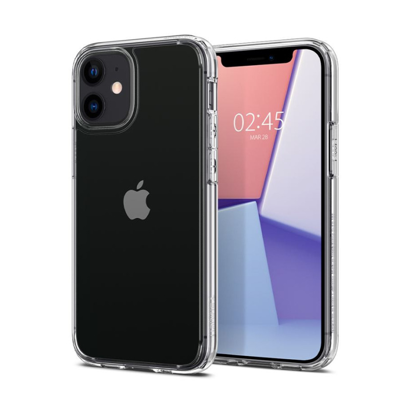 Spigen Ultra Hybrid, zaštitna maska za telefon, prozirna - iPhone 12 mini