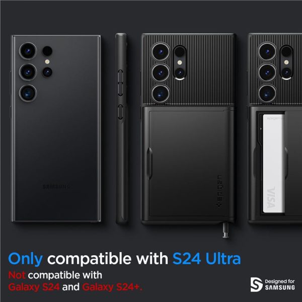 Spigen Slim Armor CS, black zaštitna maska za telefon - Samsung Galaxy S24 Ultra (ACS07306) - Slika 2