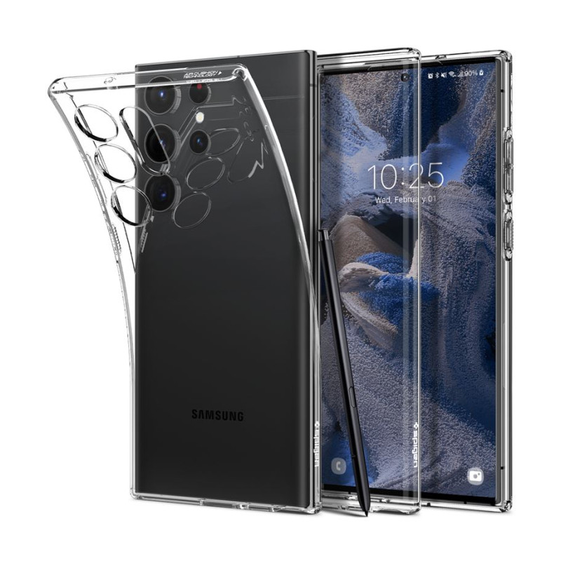 Spigen Liquid Crystal, zaštitna maska za telefon, prozirna - Samsung Galaxy S23 Ultra