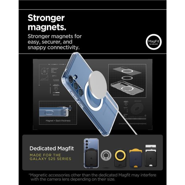 Spigen Ultra Hybrid MagSafe, clear white - Samsung Galaxy S25+ (ACS08981) - Slika 11