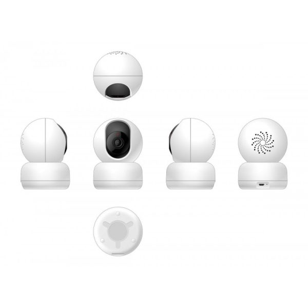 WOOX WiFi Smart PTZ kamera, Pan/Tilt/Zoom, Full HD 1080p, 360°/104°, microSD, Wooxhome app, glasovna kontrola - Alexa & Google Assistant (R4040) - Slika 4