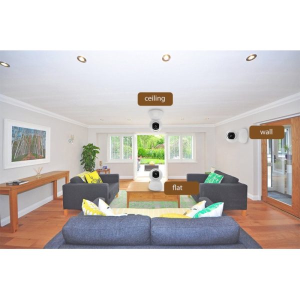 WOOX WiFi Smart PTZ kamera, Pan/Tilt/Zoom, Full HD 1080p, 360°/104°, microSD, Wooxhome app, glasovna kontrola - Alexa & Google Assistant (R4040) - Slika 6