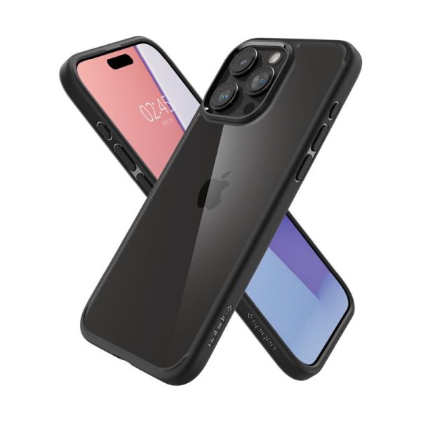 Spigen Crystal Hybrid, matte black - iPhone 15 Pro Max (ACS06449) - Slika 2
