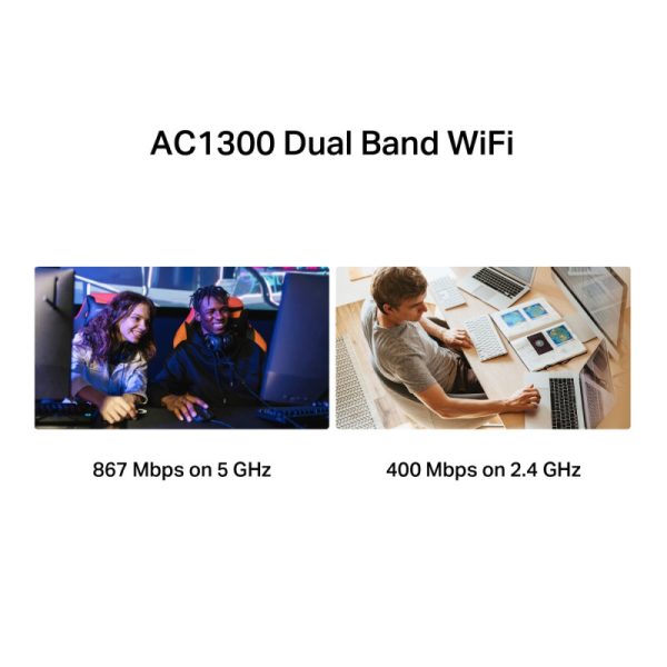Mercusys AC1300 High Gain Wireless Dual Band USB Adapter - Slika 4
