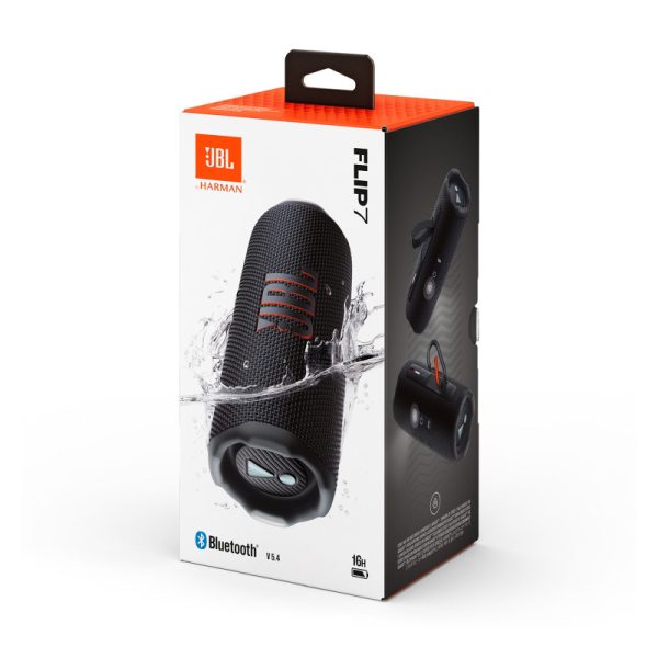 JBL Flip 7 prijenosni zvučnik BT5.4, vodootporan IP68 do 16h slušanja, AI Sound Boost, 45W, Auracast, crni - Slika 8