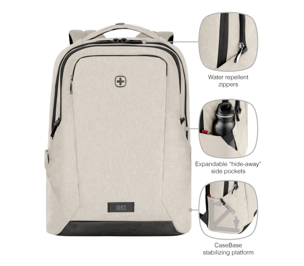Wenger ruksak (poslovni) MX Professional za prijenosnike do 16", bež - Slika 8
