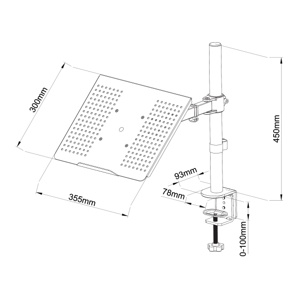 STOLNI STALAK SBOX LCD-L01 - Slika 2