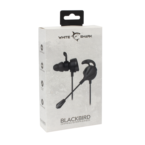 White Shark IN-EAR SLUŠALICE + MIKROFON GE-537 BLACKBIRD - Slika 3