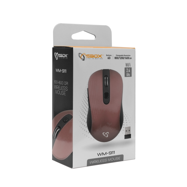 SBOX BEŽIČNI MIŠ WM-911 Ljubičasti - Slika 3